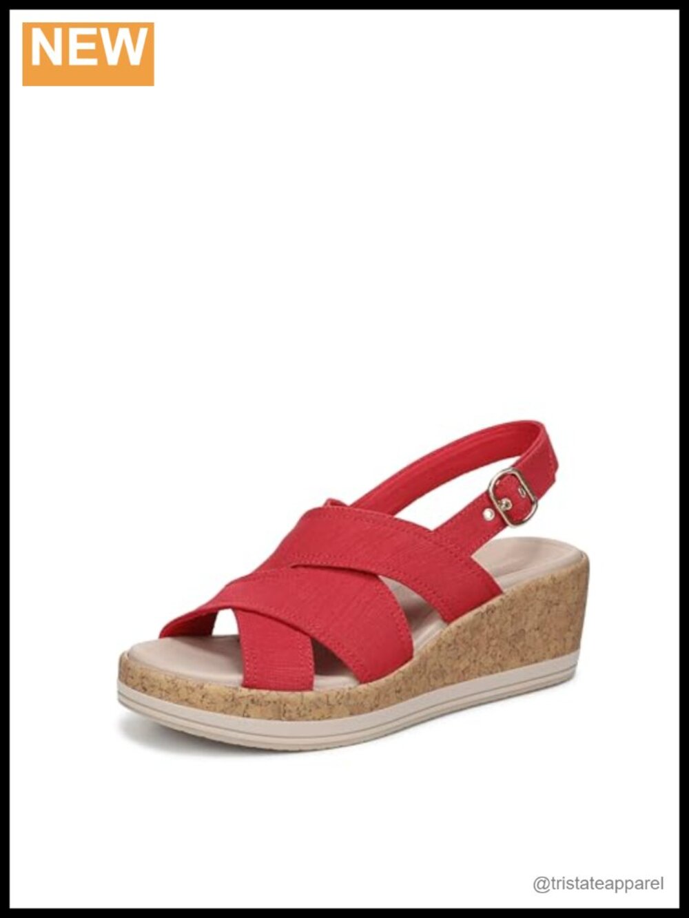 LifeStride Rye Slingback Wedge Sandals Open Toe Platform